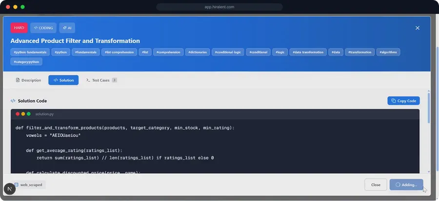 Hiralent, web 4