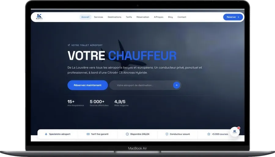 Koffi Airport Shuttle, web 2