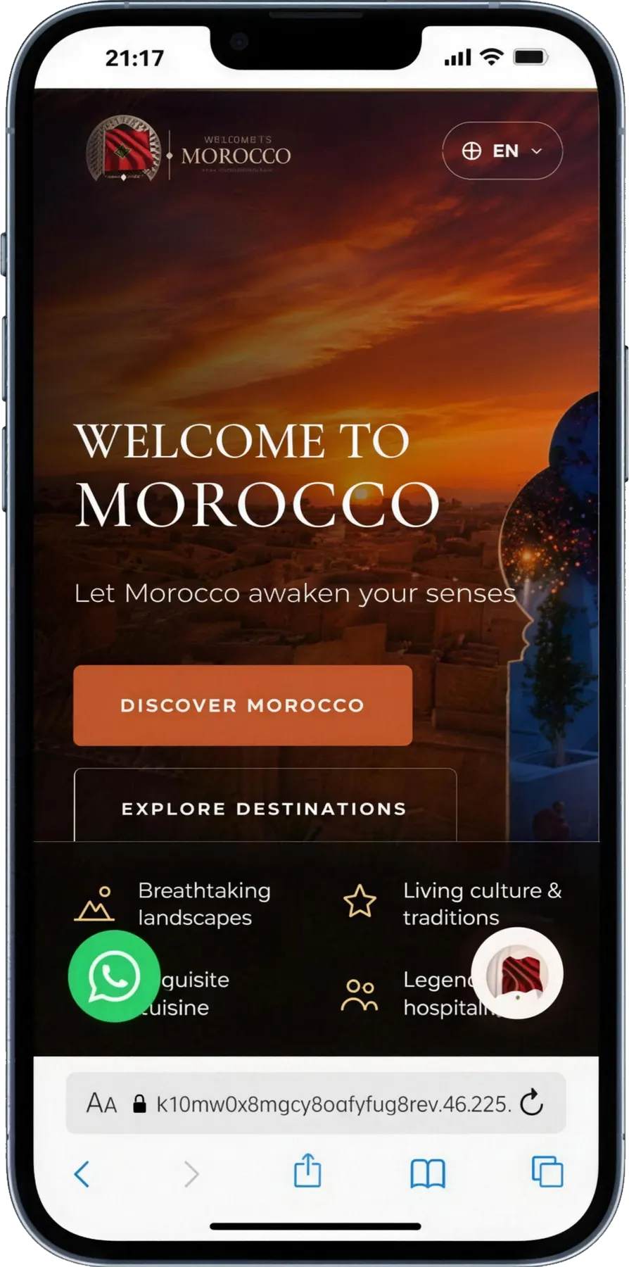 Welcome to Morocco, mobile 1