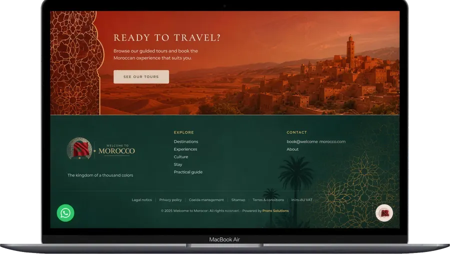 Welcome to Morocco, web 4