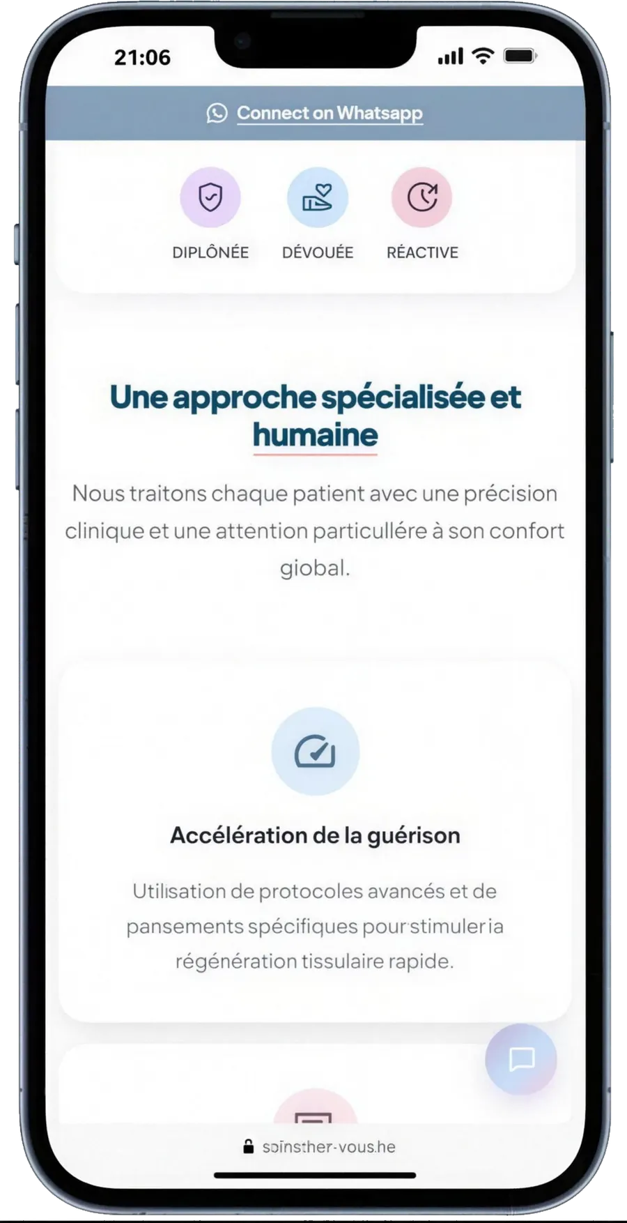 Soins Chez Vous, mobile 2