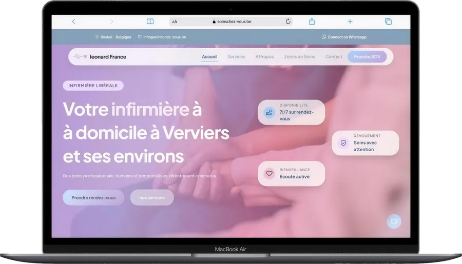 Soins Chez Vous, web 3